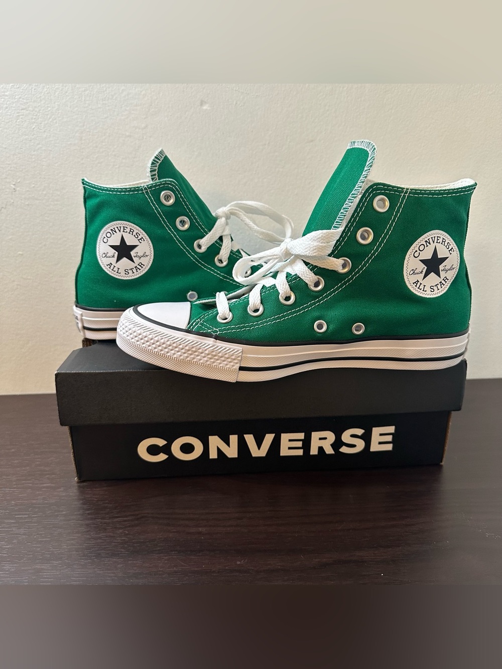 Converse Chuck Taylor All Star HI Hightop Sneakers Amazon Green Preppy 7.5, New